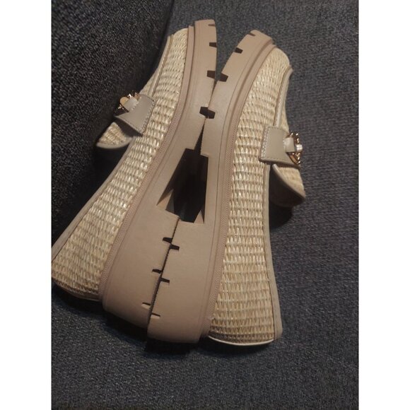 Vera Creation Women's Loafers. Size 6.5 Sunny Pro Beige NWOT Bamboo Y2K Slip On - Picture 7 of 10